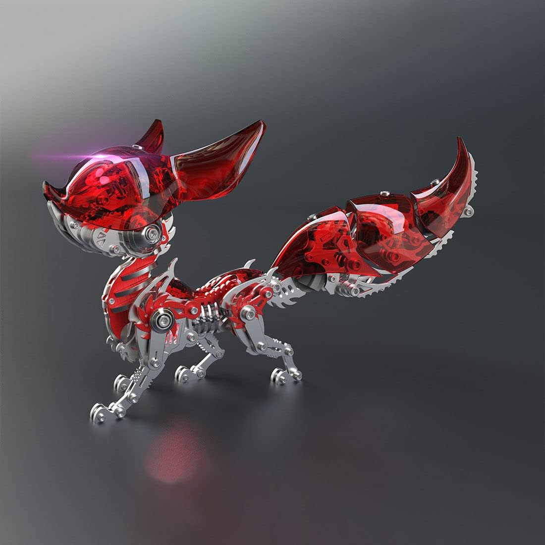 3D Steel Adjustable Mechanical Fox Metal Puzzle Model Kit