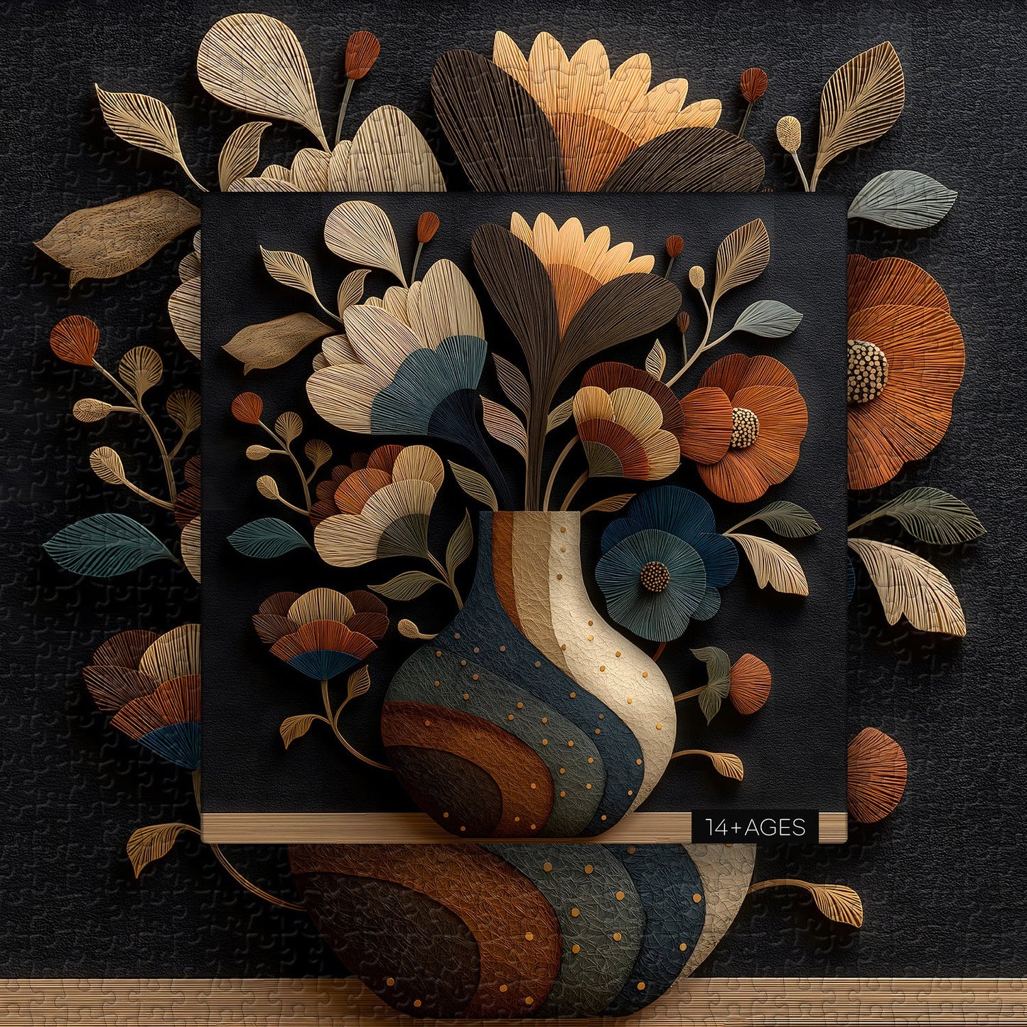 Paper Vase Wooden Jigsaw Puzzle 1000 Pieces