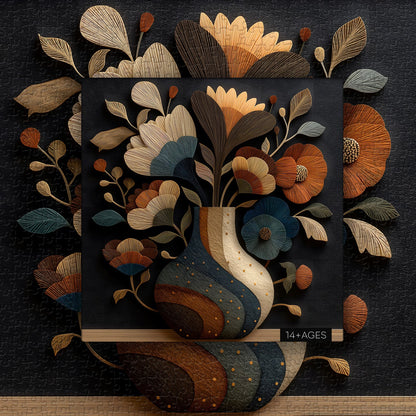 Paper Vase Wooden Jigsaw Puzzle 1000 Pieces