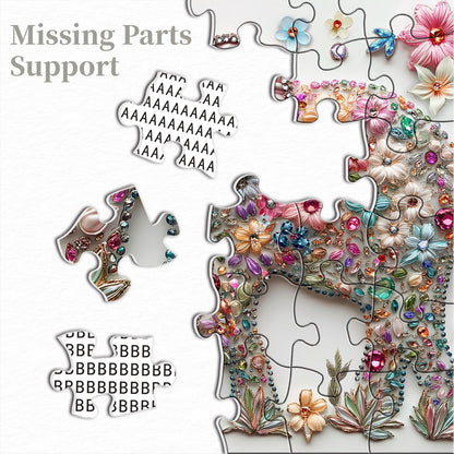 Elegant Elephant Wooden Jigsaw Puzzle 1000 Pieces