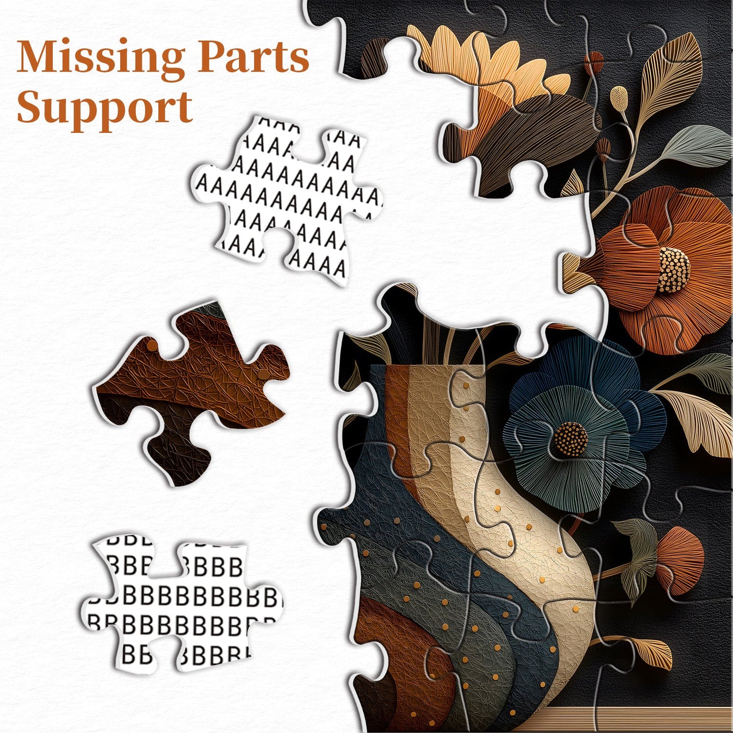 Paper Vase Wooden Jigsaw Puzzle 1000 Pieces