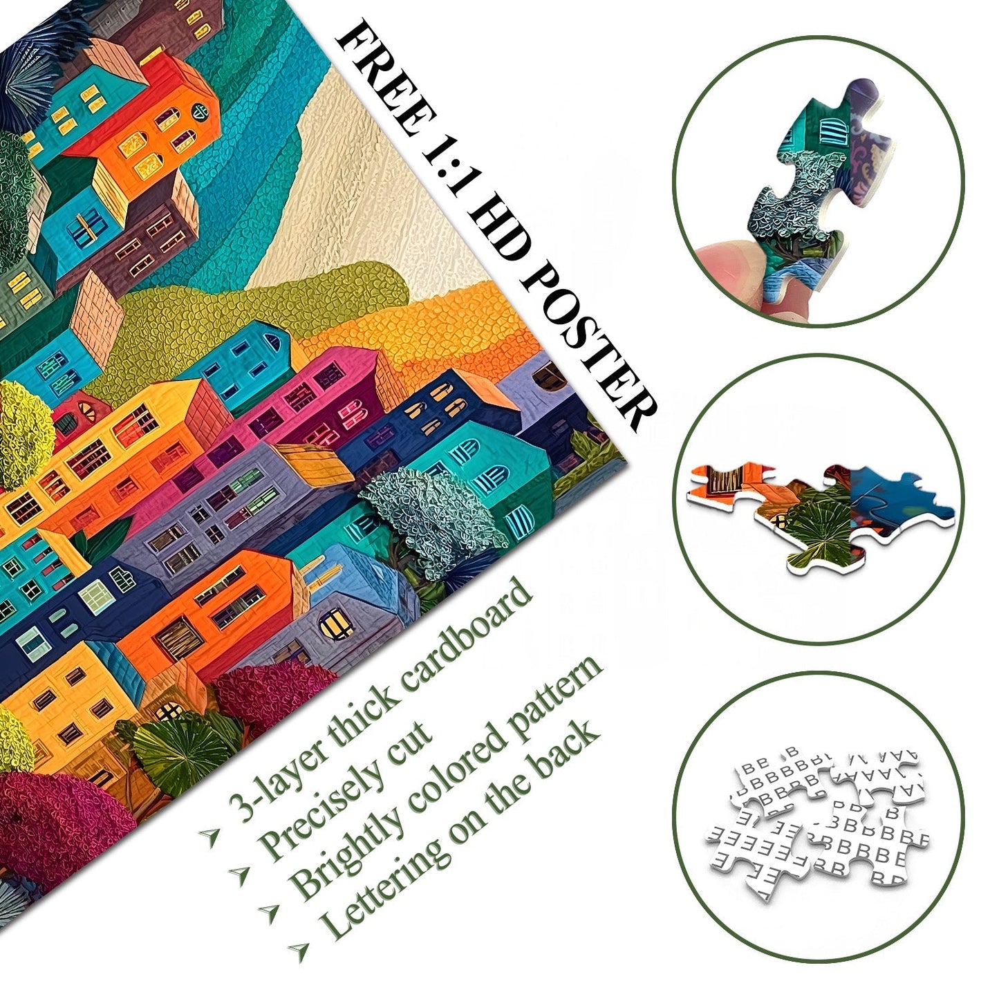 Mountain Palette Wooden Jigsaw Puzzle 1000 Pieces