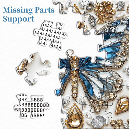 Butterfly's Crystal Symphony Wooden Jigsaw Puzzle 1000 Pieces