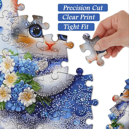 The Sapphire Kitten Wooden Jigsaw Puzzle 1000 Pieces