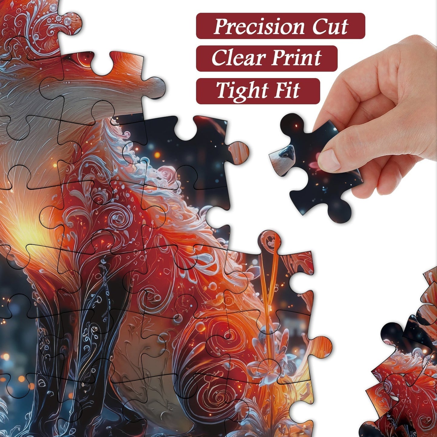 Crystal Fox Wooden Jigsaw Puzzles 1000 Pieces