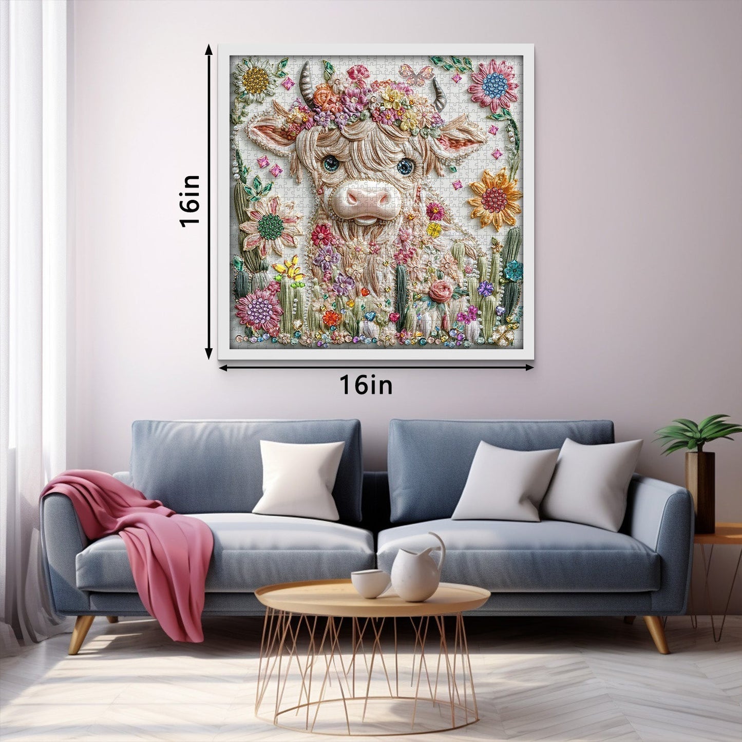 Elegant Cow Wooden Jigsaw Puzzle 1000 Pieces