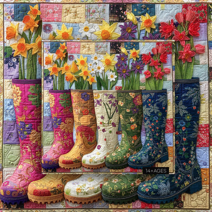 Floral Garden Boots Wooden Jigsaw Puzzle 1000 Pieces