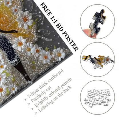 Butterfly Lady Wooden Jigsaw Puzzles 1000 Pieces