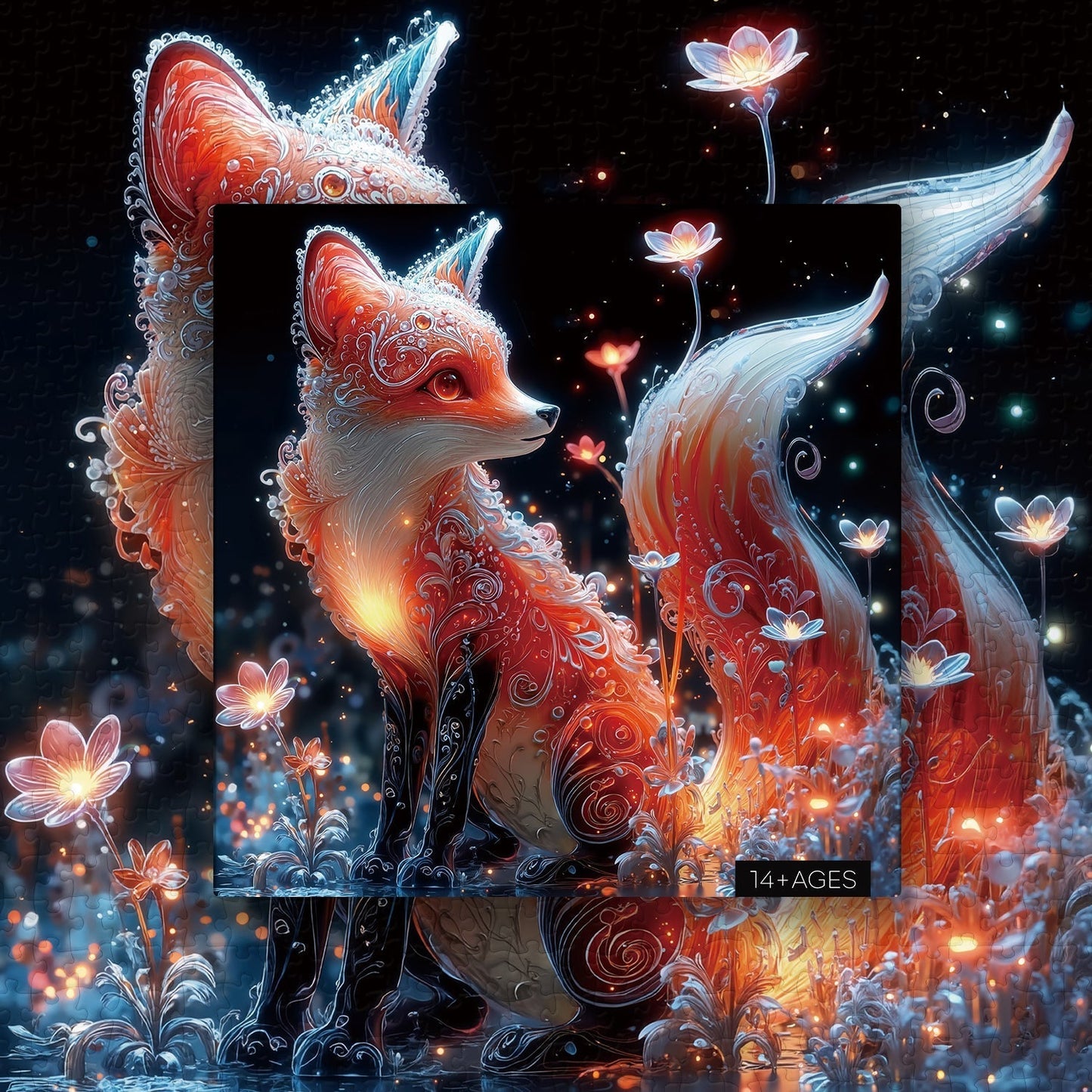 Crystal Fox Wooden Jigsaw Puzzles 1000 Pieces