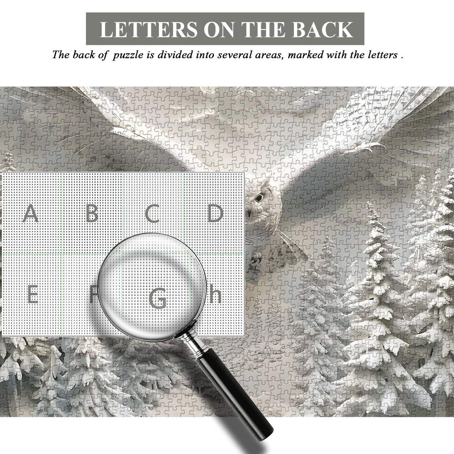 Owl In Snow Wooden Jigsaw Puzzle 1000 Pieces