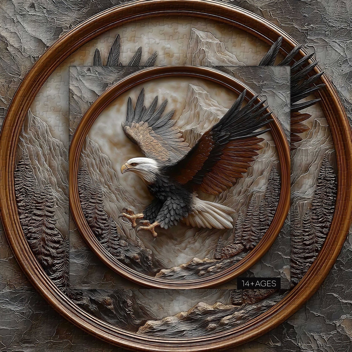 Aureate Eagle Wooden Jigsaw Puzzle 1000 Pieces