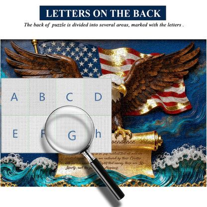 Eagle of Liberty Wooden Jigsaw Puzzle 1000 Pieces