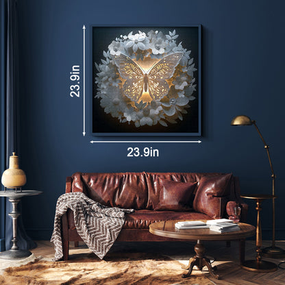 Butterfly Among Flowers Wooden Jigsaw Puzzle 1000 Pieces