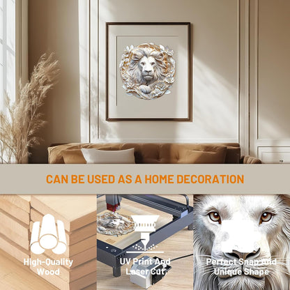 🦁3D Lion Wooden Jigsaw Puzzle