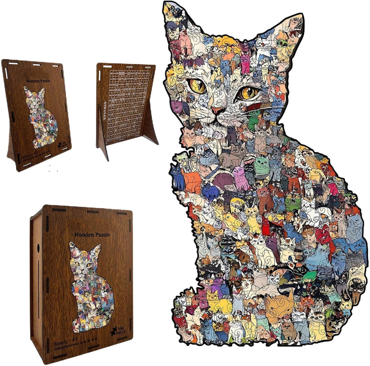 2-in-1 Cat Puzzle Money Saving Box