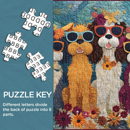 Happy Dogs Wooden Jigsaw Puzzle 1000 Pieces