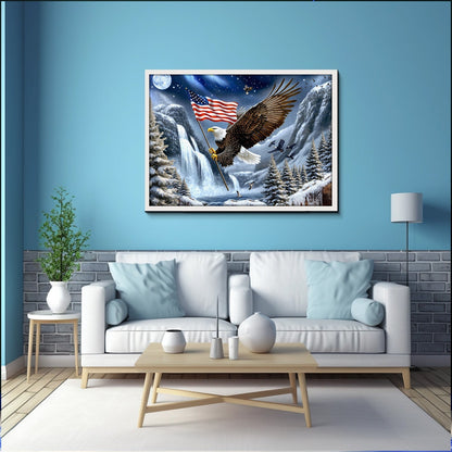 Wings of Freedom Eagle Wooden Jigsaw Puzzle 1000 Piece