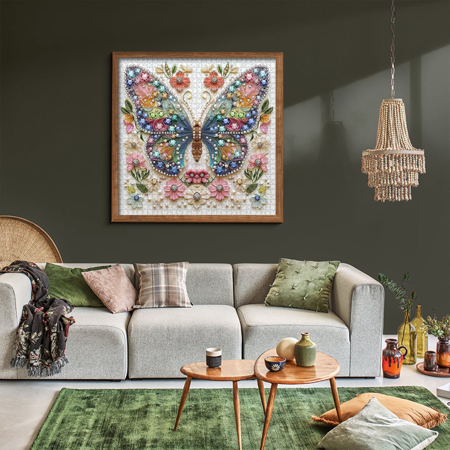 Jewels of the Fluttering Wings Wooden Jigsaw Puzzle 1000 Pieces