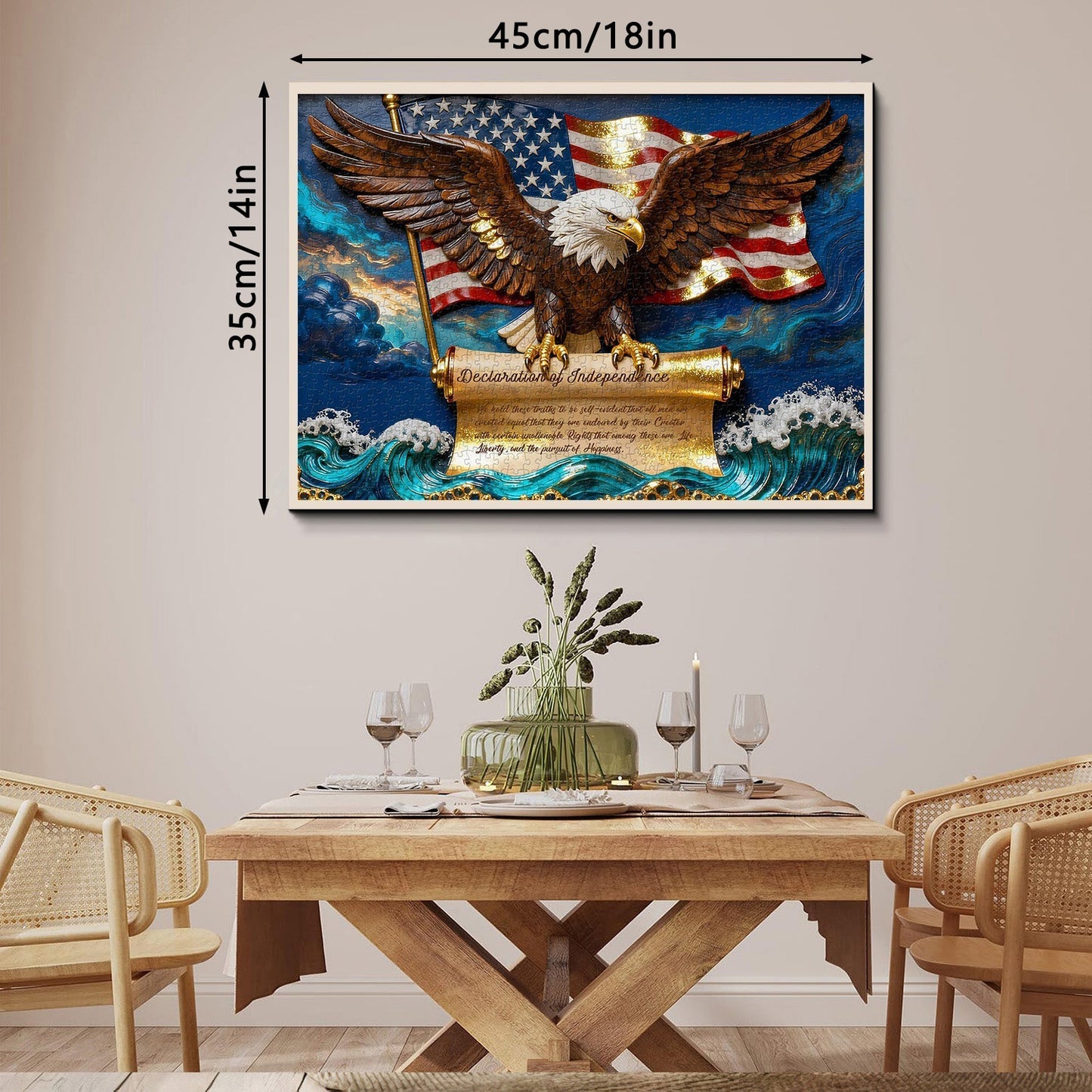 Eagle of Liberty Wooden Jigsaw Puzzle 1000 Pieces