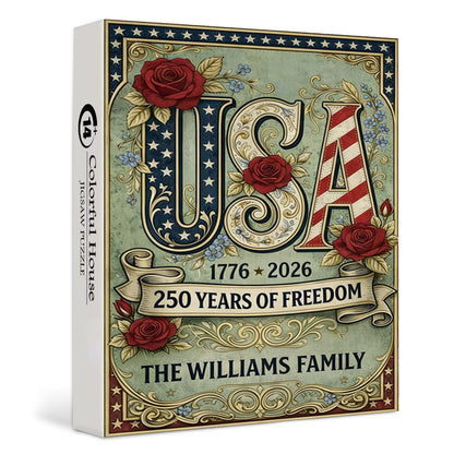 U.S. 250th Anniversary | 1000-Piece Wooden Jigsaw Puzzle