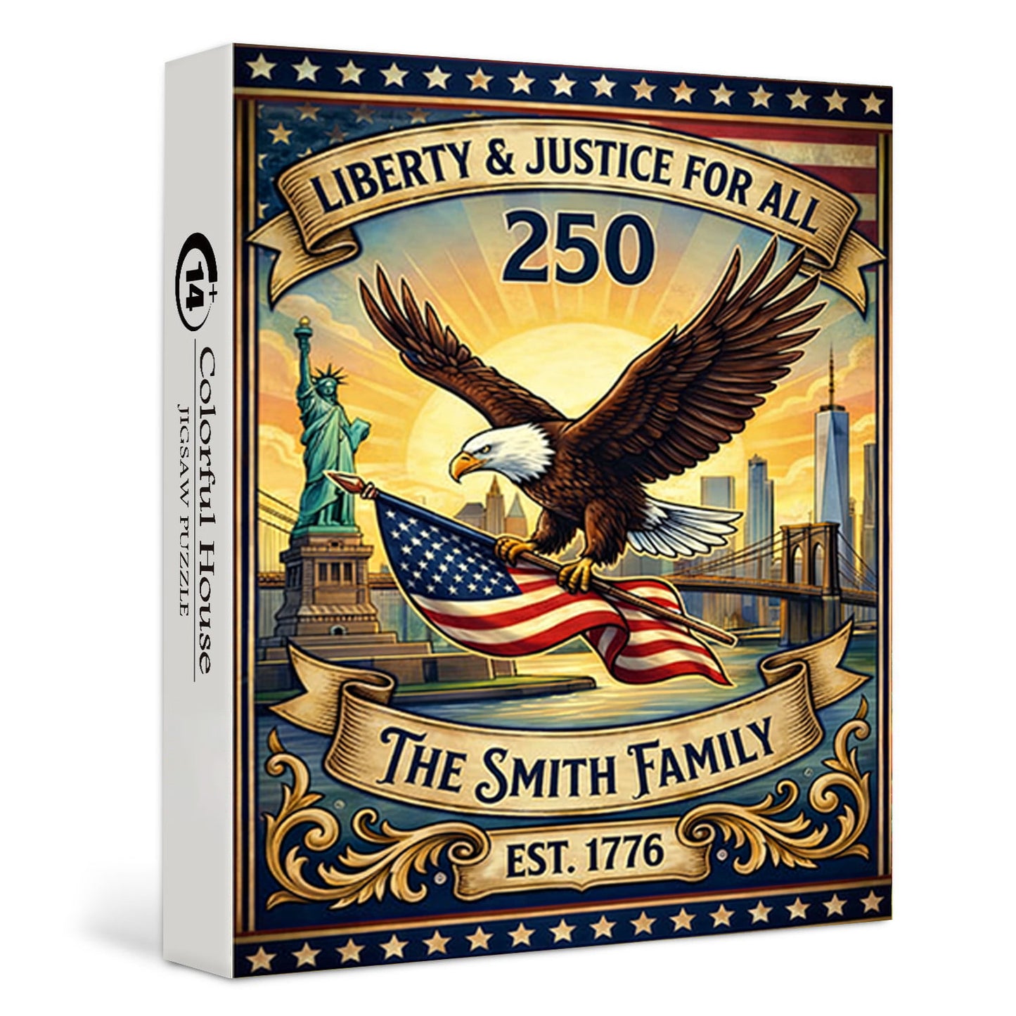 U.S. 250th Anniversary | 1000-Piece Wooden Jigsaw Puzzle