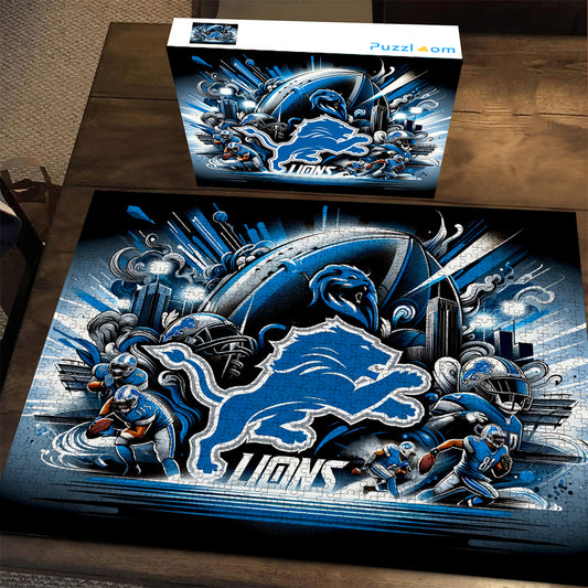 Detroit Lions NFL | 1000-Piece Wooden Jigsaw Puzzle
