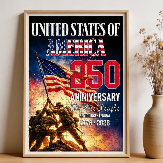 U.S. 250th Anniversary | 1000-Piece Wooden Jigsaw Puzzle
