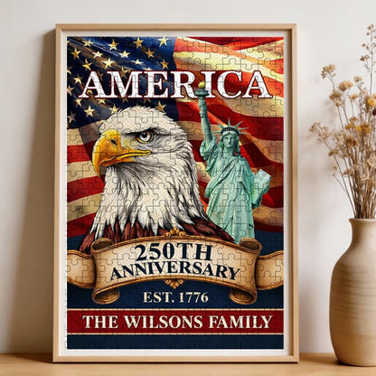U.S. 250th Anniversary | 1000-Piece Wooden Jigsaw Puzzle