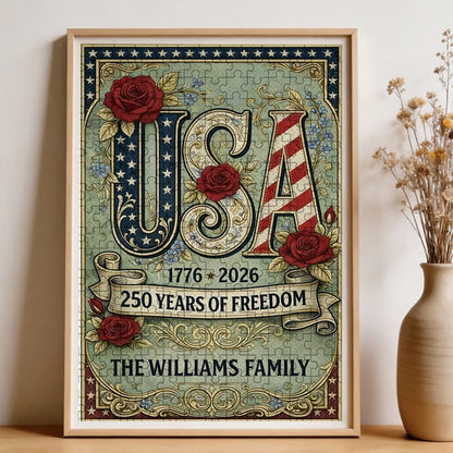 U.S. 250th Anniversary | 1000-Piece Wooden Jigsaw Puzzle