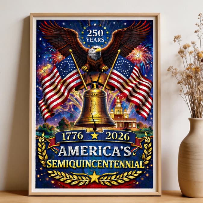 U.S. 250th Anniversary | 1000-Piece Wooden Jigsaw Puzzle