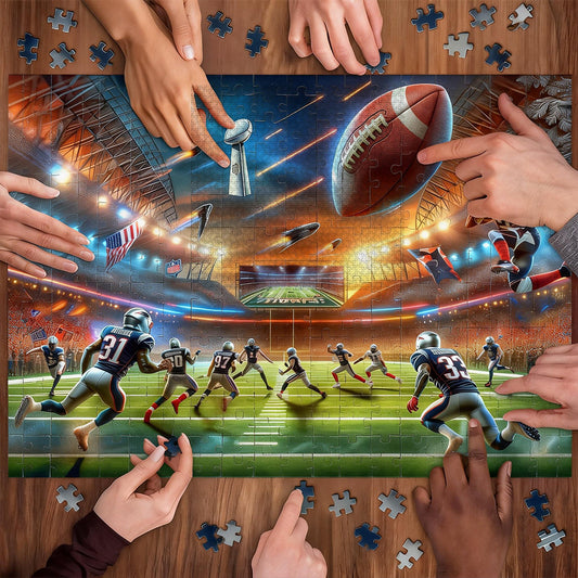 New England Patriots NFL | 1000-Piece Wooden Jigsaw Puzzle