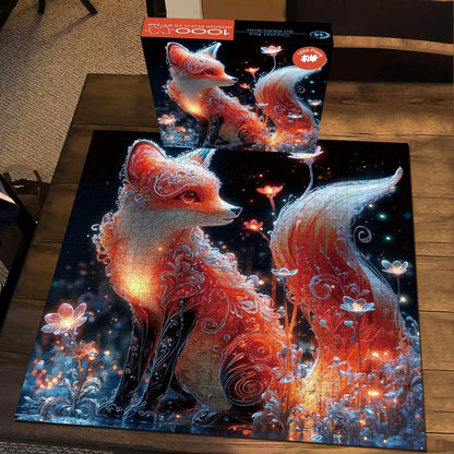 Crystal Fox Wooden Jigsaw Puzzles 1000 Pieces
