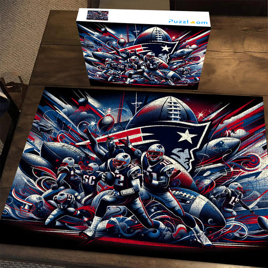 New England Patriots NFL | 1000-Piece Wooden Jigsaw Puzzle