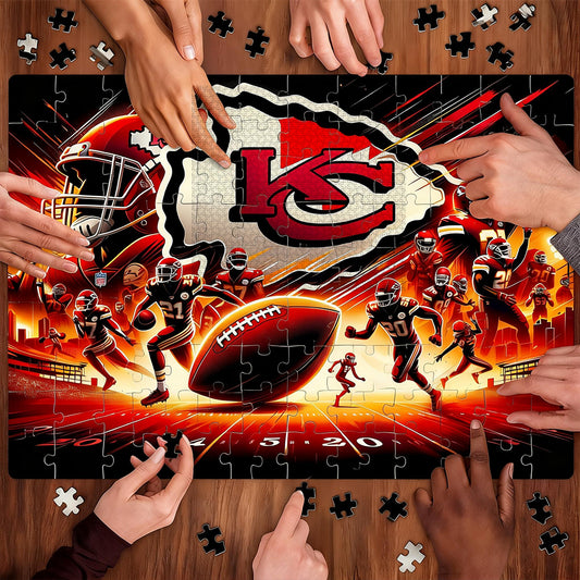 Kansas City Chiefs NFL | 1000-Piece Wooden Jigsaw Puzzle