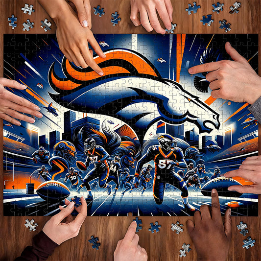 Denver Broncos NFL | 1000-Piece Wooden Jigsaw Puzzle