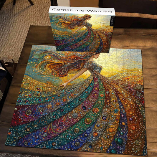 Gemstone Woman Wooden Jigsaw Puzzle 1000 Piece