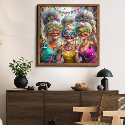 Party Grandma | 1000-Piece Wooden Jigsaw Puzzle