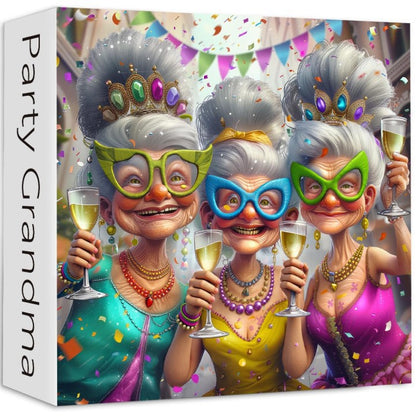 Party Grandma | 1000-Piece Wooden Jigsaw Puzzle