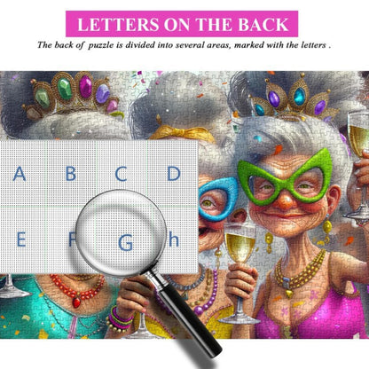 Party Grandma | 1000-Piece Wooden Jigsaw Puzzle