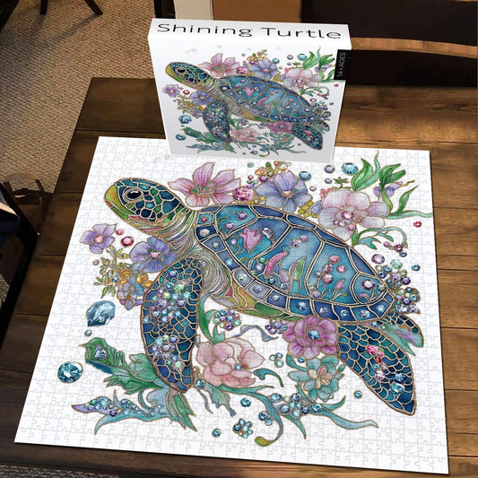 Shining Turtle Wooden Jigsaw Puzzle 1000 Pieces