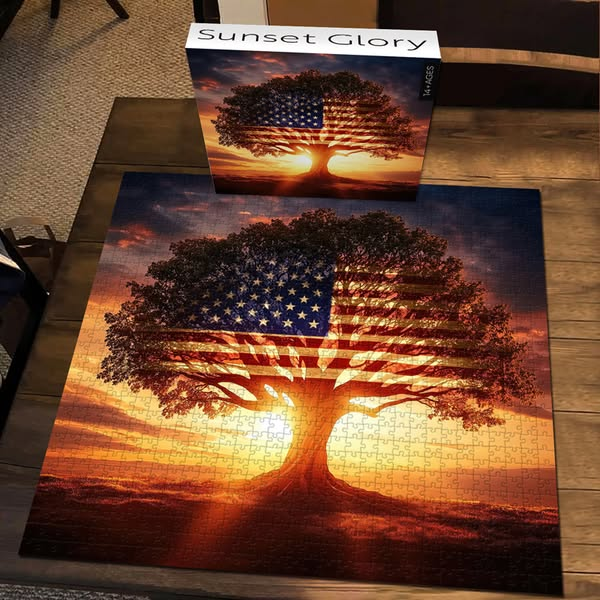 Sunset Glory Wooden Jigsaw Puzzles 1000 Pieces
