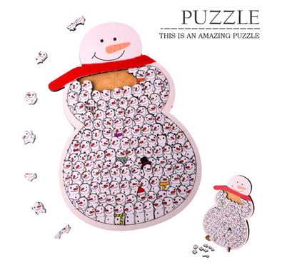 Wooden Colored Dog Bone Shaped Tray Jigsaw Puzzles