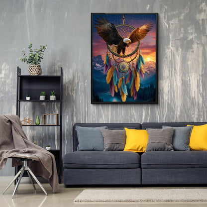 Eagle Dreamcatcher Wooden Jigsaw Puzzle 1000 Pieces