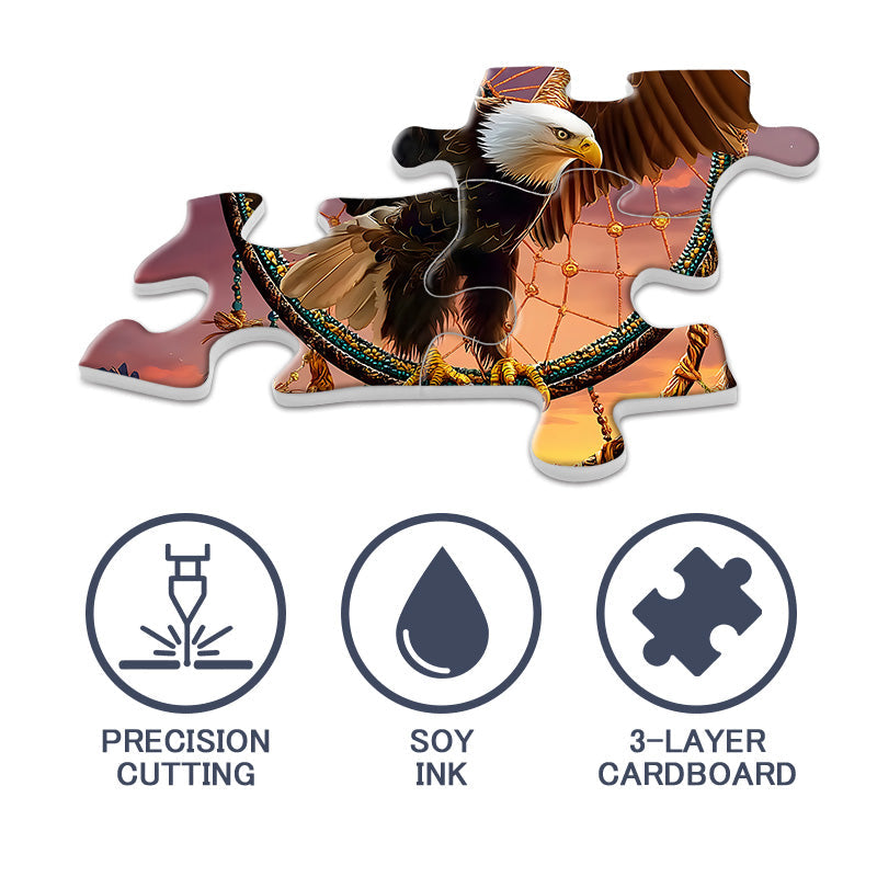 Eagle Dreamcatcher Wooden Jigsaw Puzzle 1000 Pieces