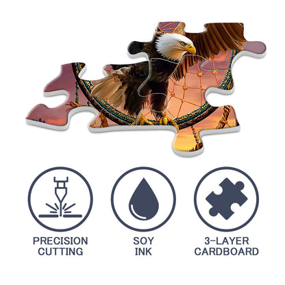 Eagle Dreamcatcher Wooden Jigsaw Puzzle 1000 Pieces