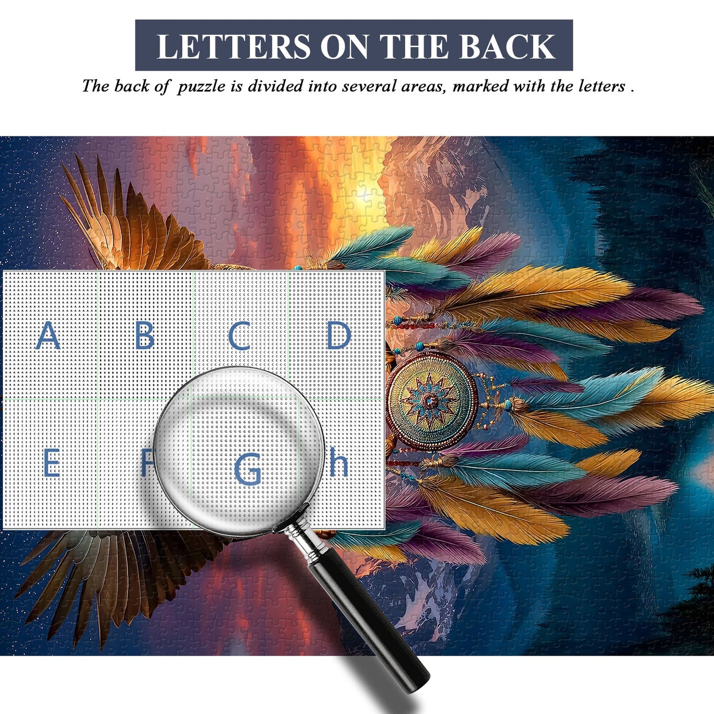 Eagle Dreamcatcher Wooden Jigsaw Puzzle 1000 Pieces