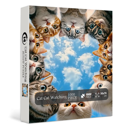 Funny Cats Wooden Jigsaw Puzzle 1000 Pcs