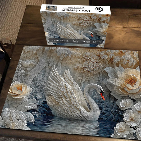Swan Wooden Jigsaw Puzzle 1000 Pcs