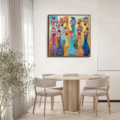 Happy Little Chickens Wooden Jigsaw Puzzle 1000 Pcs