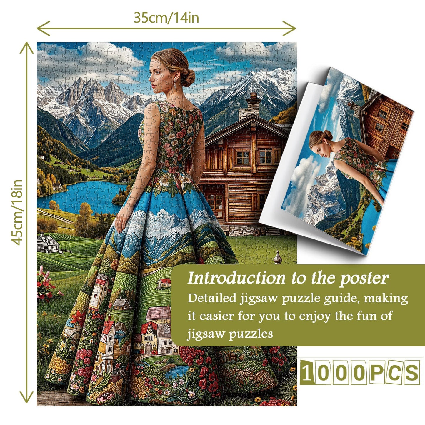 Scenic Lady | 1000-Piece Wooden Jigsaw Puzzle